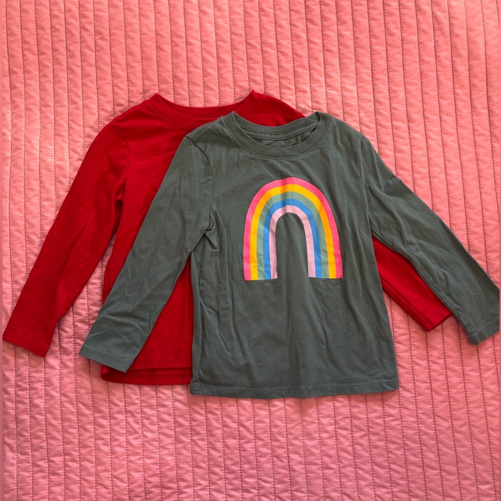 Cat & Jack long sleeve t-shirts for little girls - size 5T